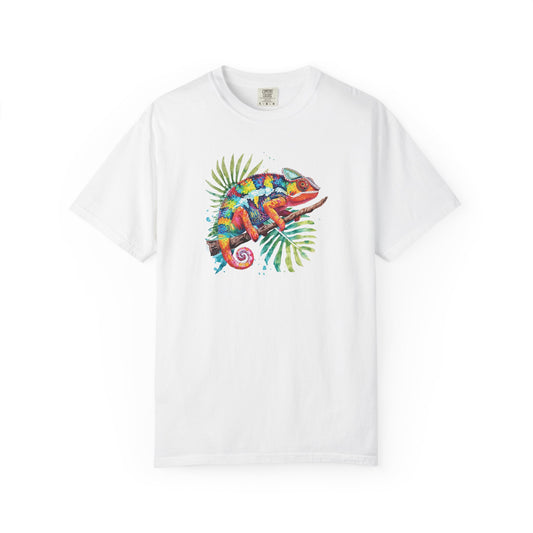 Chroma Chameleon T-Shirt | Tropical Reptile Graphic Tee for Pet Lovers