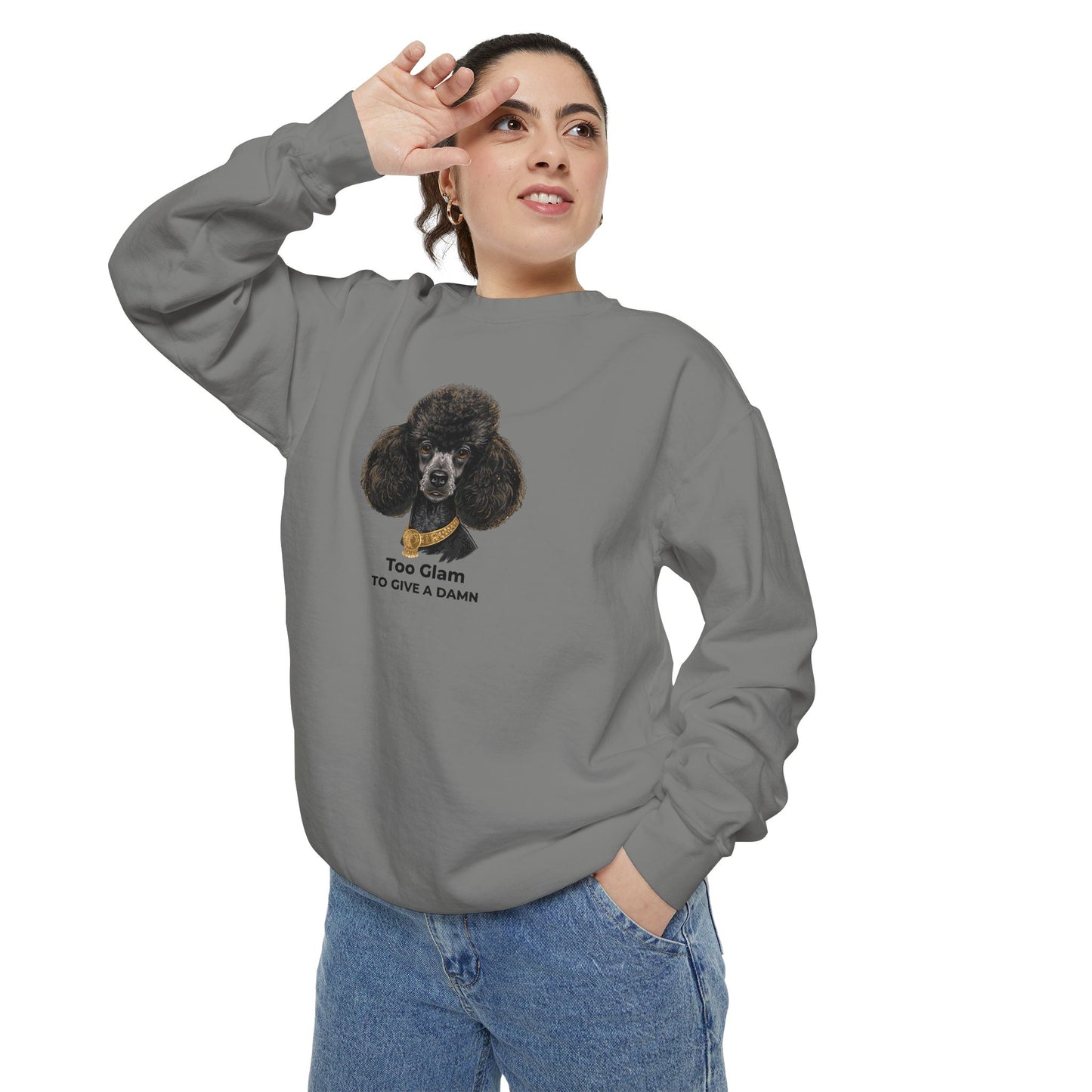 Poodle Portrait Sweatshirt | Poodle Gifts for Dog Lovers | Graphic Sweatshirt