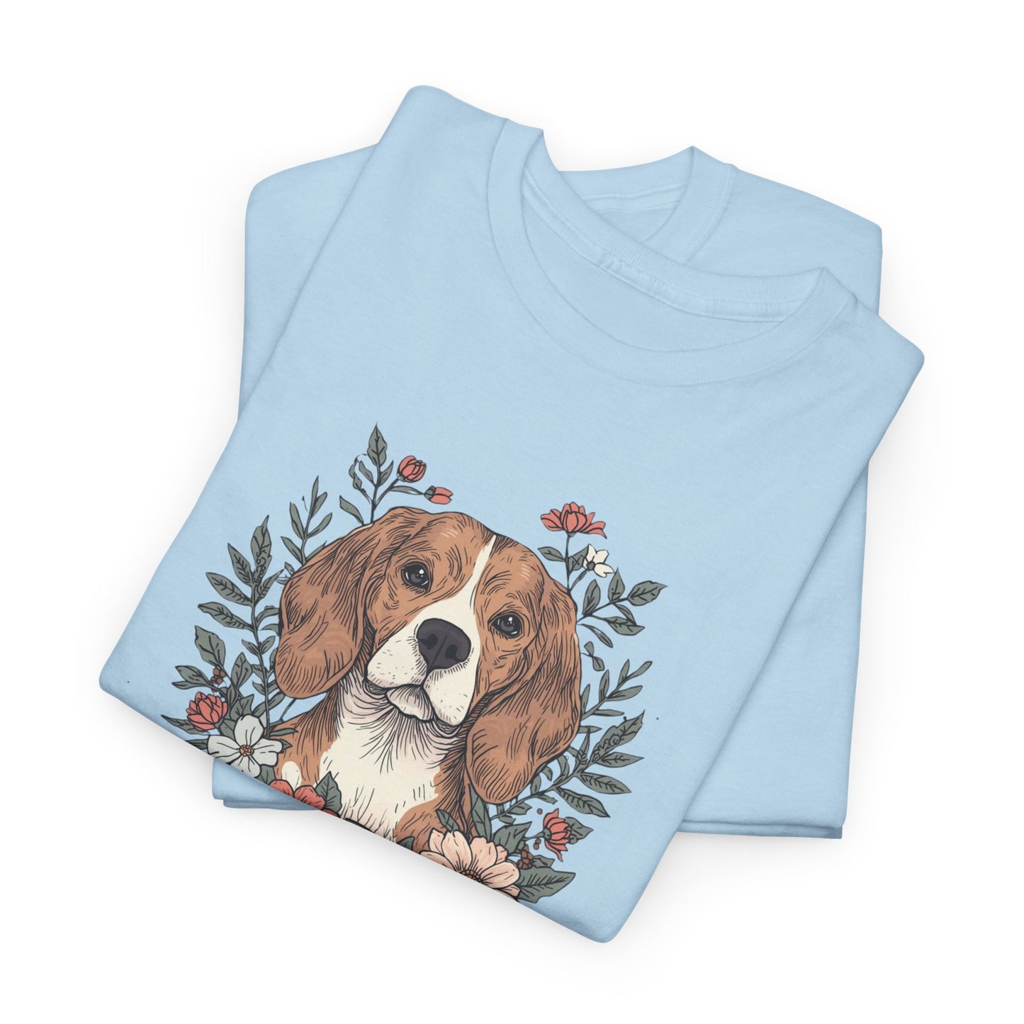 Beagle Floral "Sniff Squad" T‑Shirt - Cute Dog Lover Tee