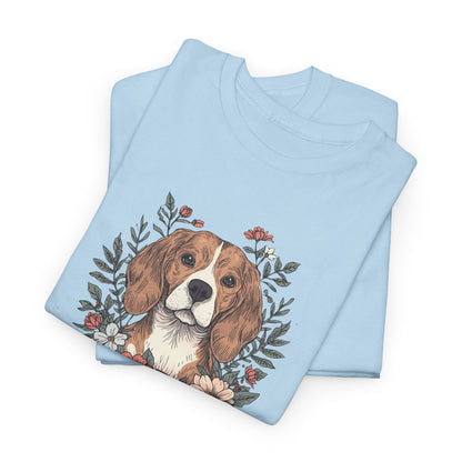 Beagle Floral "Sniff Squad" T‑Shirt - Cute Dog Lover Tee