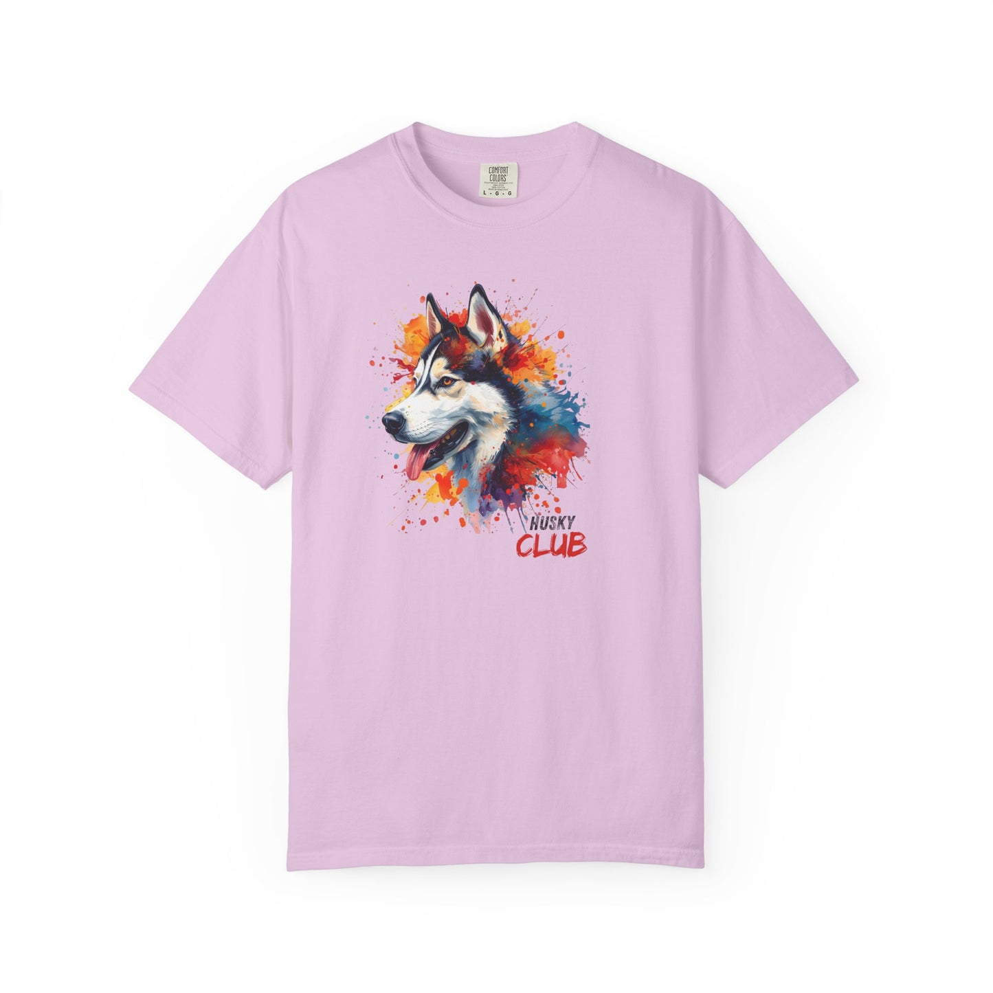 Husky Watercolor T-Shirt -'Husky Club' Artistic Dog Tee