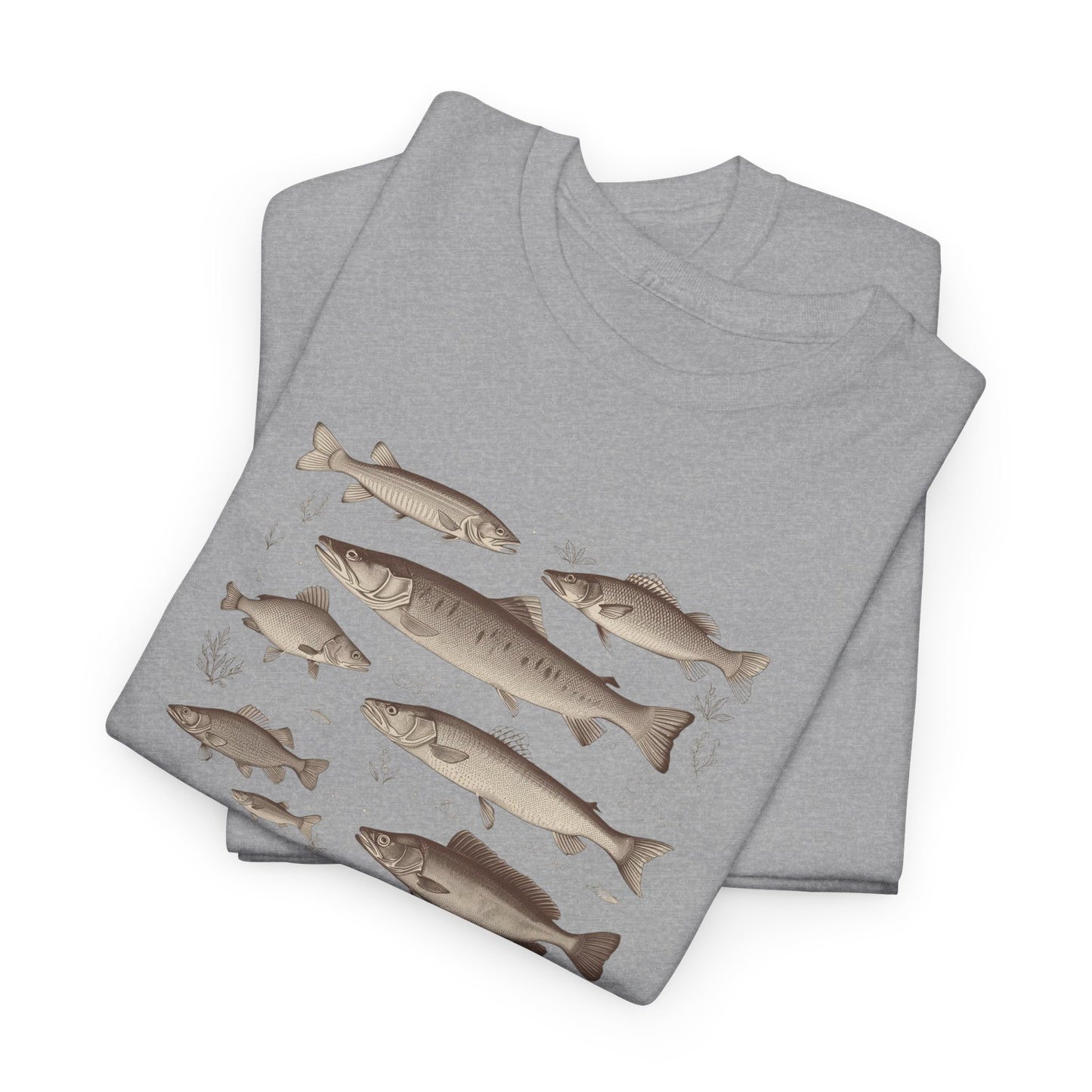 Fish Species Tee - Vintage Marine Fish Illustration T-Shirt
