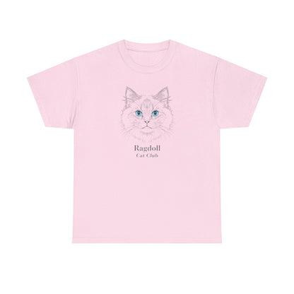 Ragdoll Cat Tee — Minimalist Ragdoll Cat Illustration T-Shirt