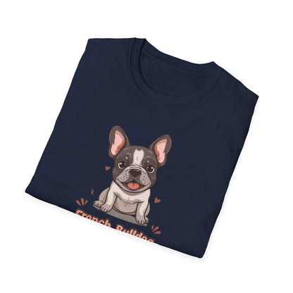 French Bulldog Love T-Shirt — Cute Frenchie Graphic Tee for Dog Lovers