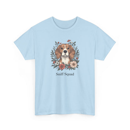 Beagle Floral "Sniff Squad" T‑Shirt - Cute Dog Lover Tee