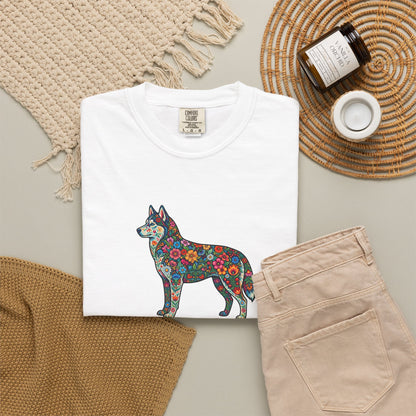 Floral Husky T-Shirt- "Wild Heart, Soft Soul" Graphic Tee