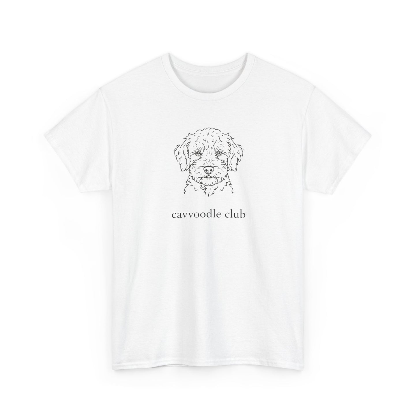 Cavoodle Club T‑Shirt - Cute Cavoodle Puppy Sketch Tee