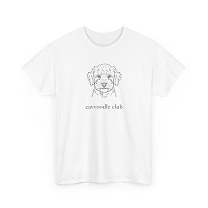 Cavoodle Club T‑Shirt - Cute Cavoodle Puppy Sketch Tee