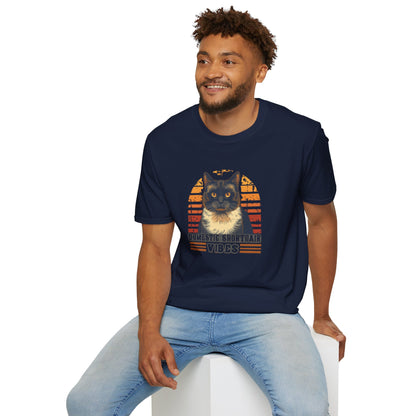 Domestic Shorthair Vibes T-Shirt — Retro Cat Lover Tee