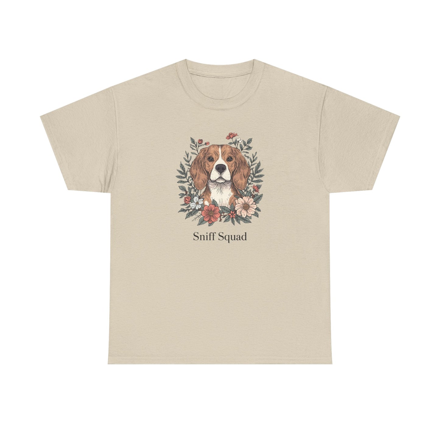 Beagle Floral "Sniff Squad" T‑Shirt - Cute Dog Lover Tee