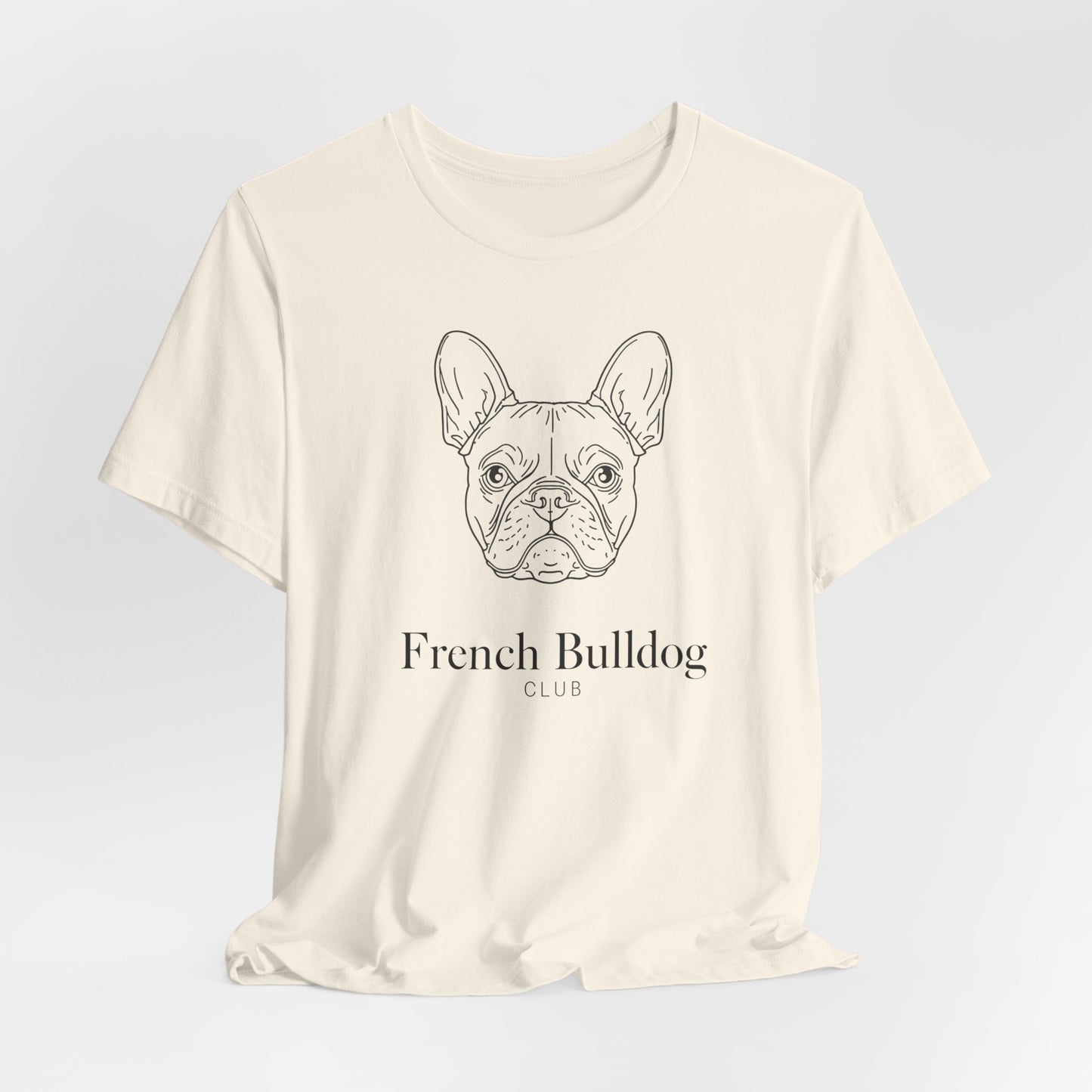 French Bulldog Tee - 'French Bulldog Club' Minimalist Dog Lover Shirt