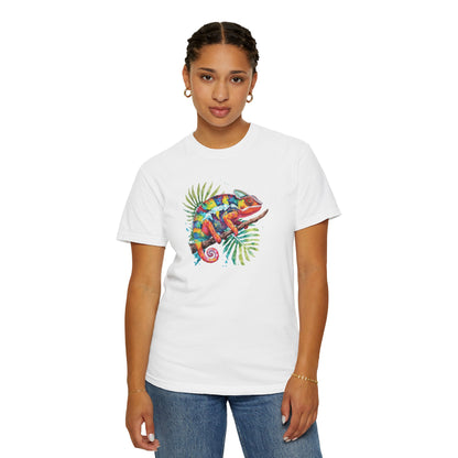 Chroma Chameleon T-Shirt | Tropical Reptile Graphic Tee for Pet Lovers