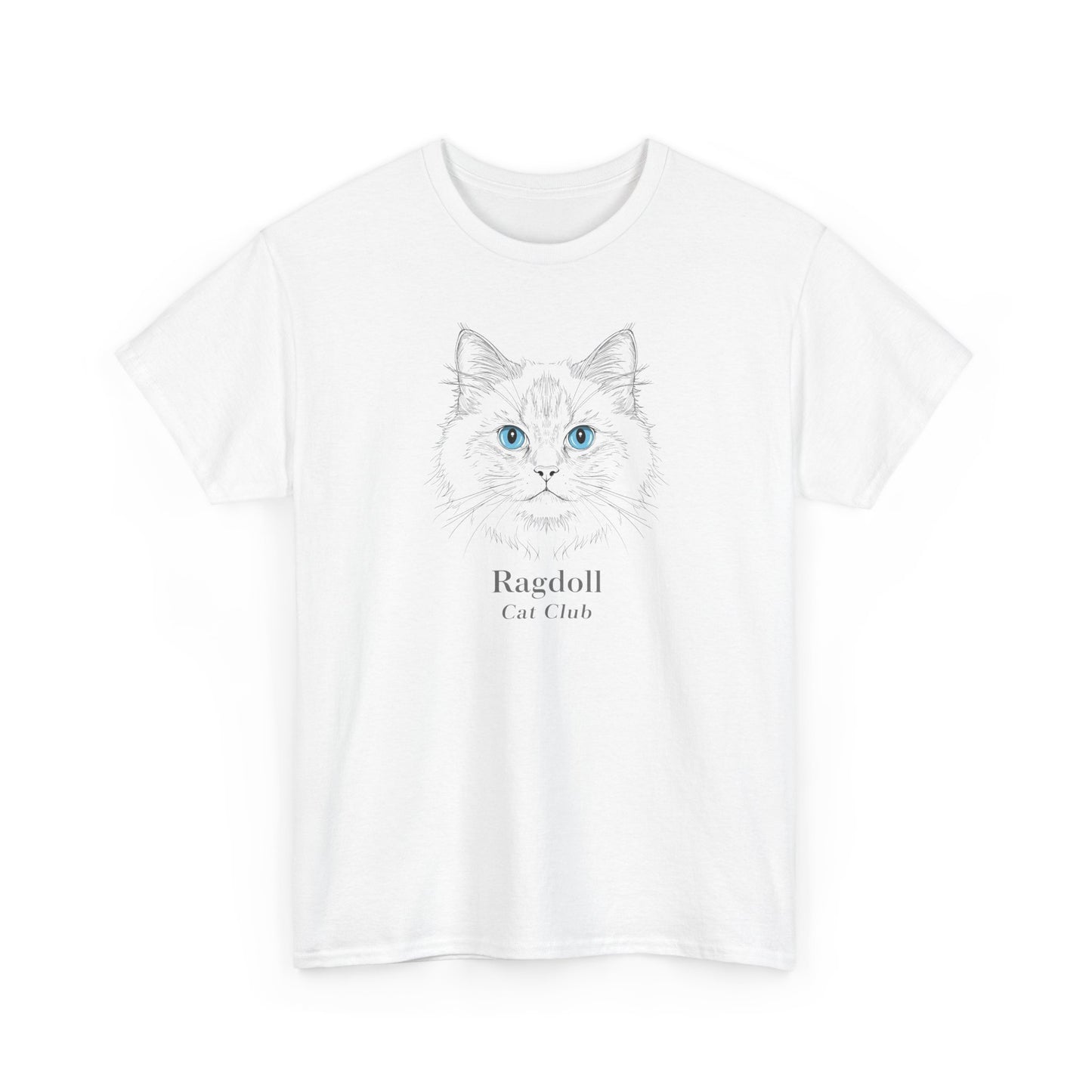 Ragdoll Cat Tee — Minimalist Ragdoll Cat Illustration T-Shirt