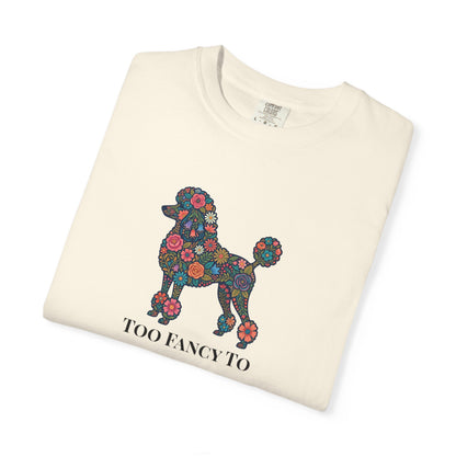 Poodle Floral Tee | Poodle Mom Shirt | Funny Dog Graphic Tee