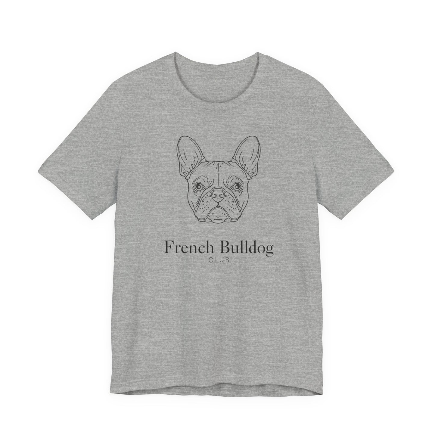 French Bulldog Tee - 'French Bulldog Club' Minimalist Dog Lover Shirt