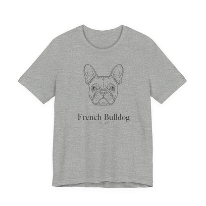French Bulldog Tee - 'French Bulldog Club' Minimalist Dog Lover Shirt