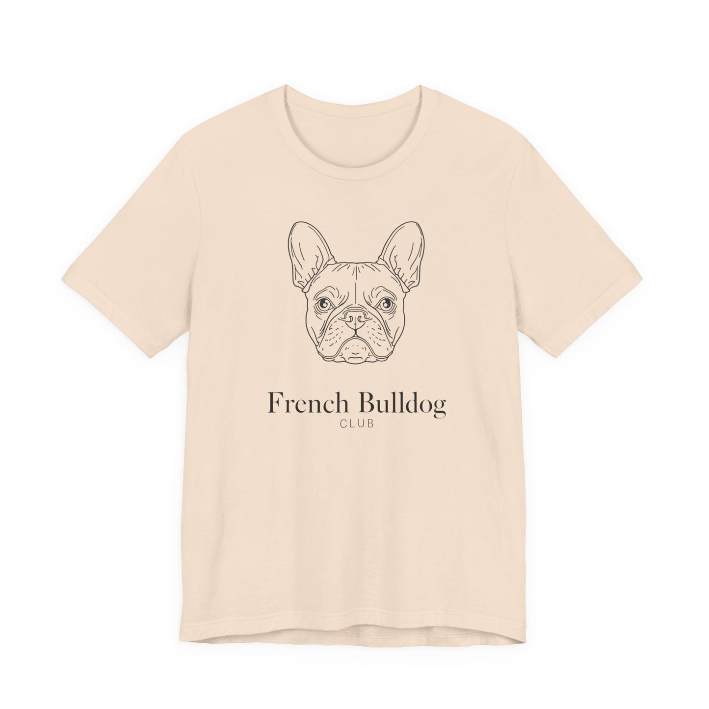 French Bulldog Tee - 'French Bulldog Club' Minimalist Dog Lover Shirt