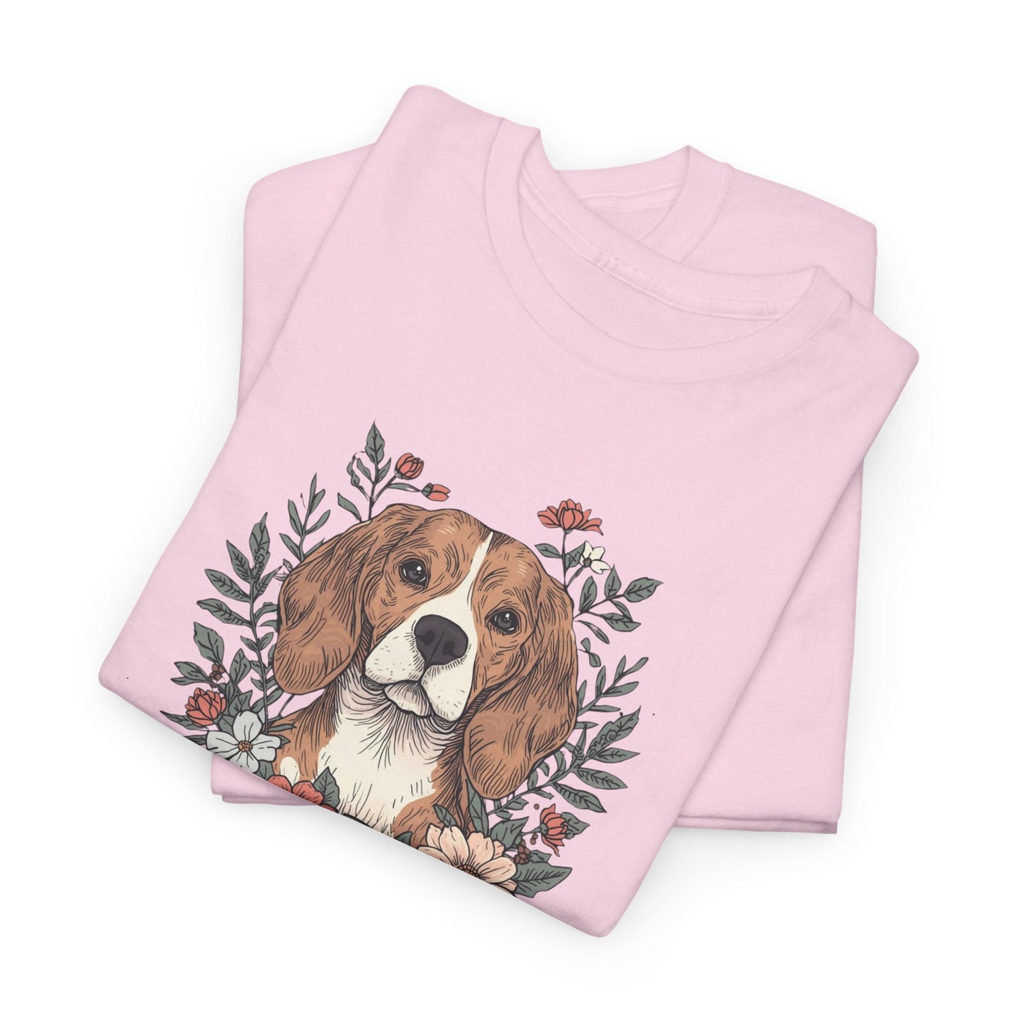 Beagle Floral "Sniff Squad" T‑Shirt - Cute Dog Lover Tee