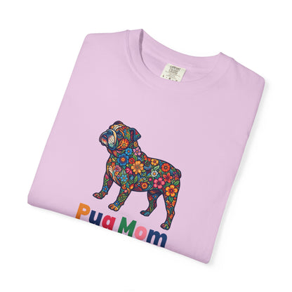 Pug Mom Floral T-Shirt