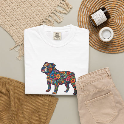 Pug Mom Floral T-Shirt