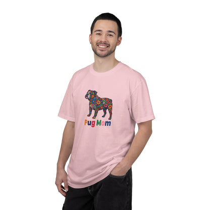 Pug Mom Floral T-Shirt