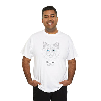 Ragdoll Cat Tee — Minimalist Ragdoll Cat Illustration T-Shirt