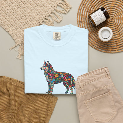 Floral Husky T-Shirt- "Wild Heart, Soft Soul" Graphic Tee