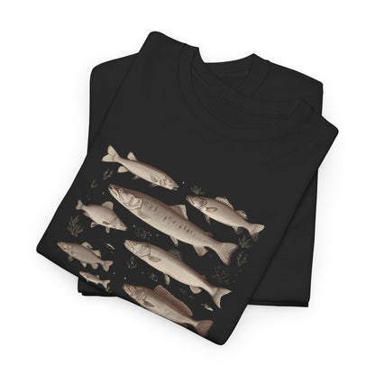 Fish Species Tee - Vintage Marine Fish Illustration T-Shirt