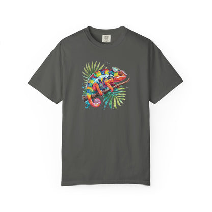 Chroma Chameleon T-Shirt | Tropical Reptile Graphic Tee for Pet Lovers