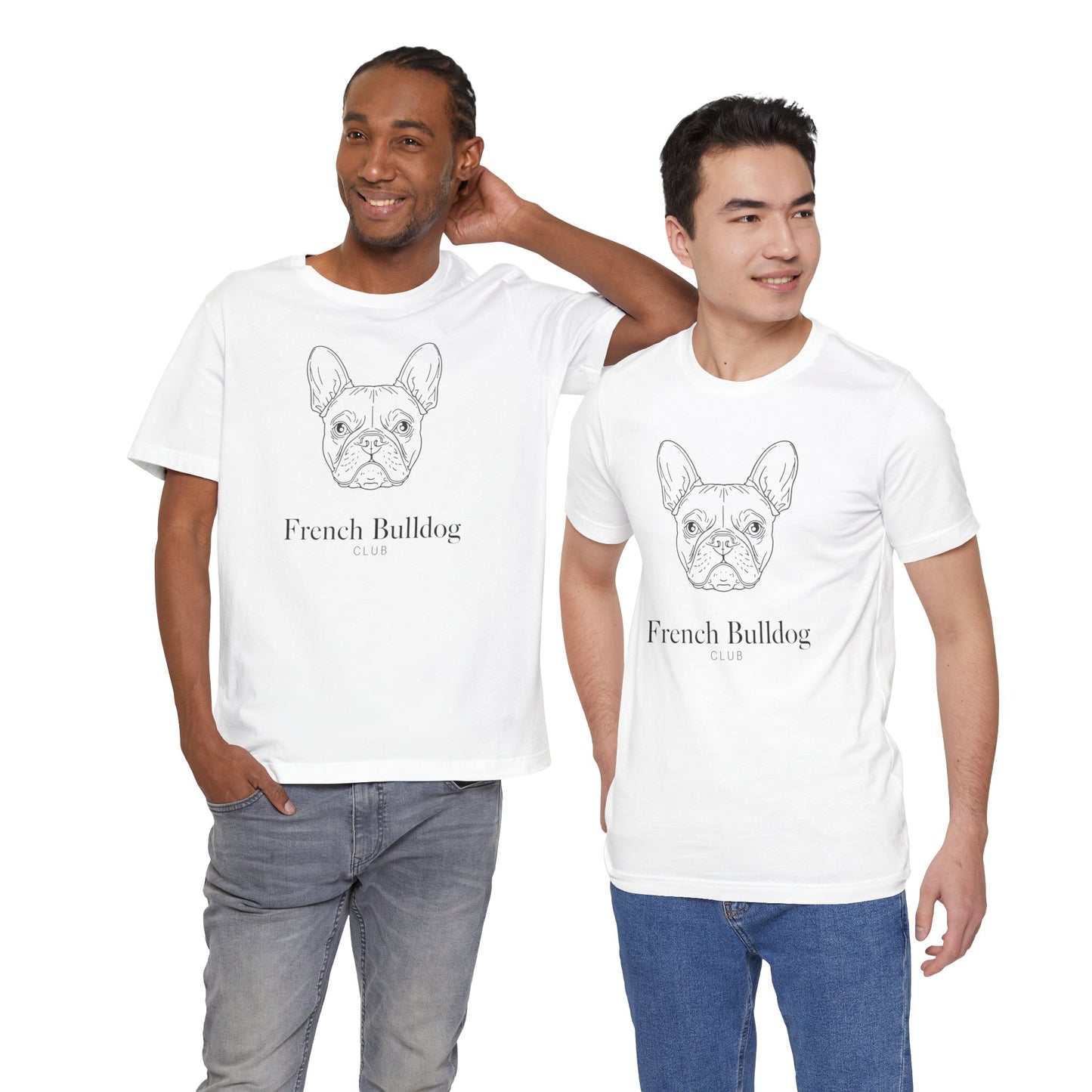 French Bulldog Tee - 'French Bulldog Club' Minimalist Dog Lover Shirt
