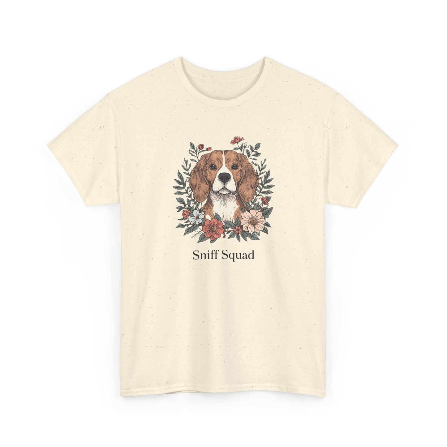 Beagle Floral "Sniff Squad" T‑Shirt - Cute Dog Lover Tee