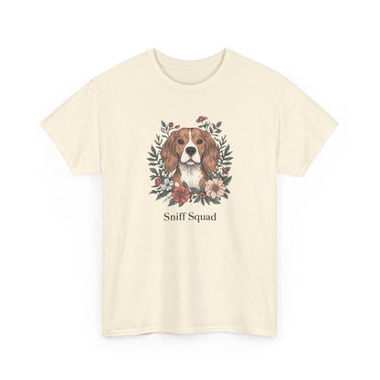 Beagle Floral "Sniff Squad" T‑Shirt - Cute Dog Lover Tee