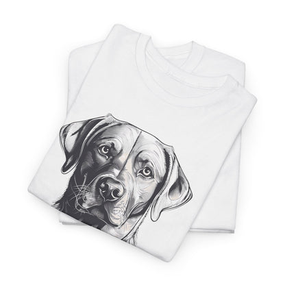 Labrador Portrait T-Shirt — Realistic Dog Illustration Tee