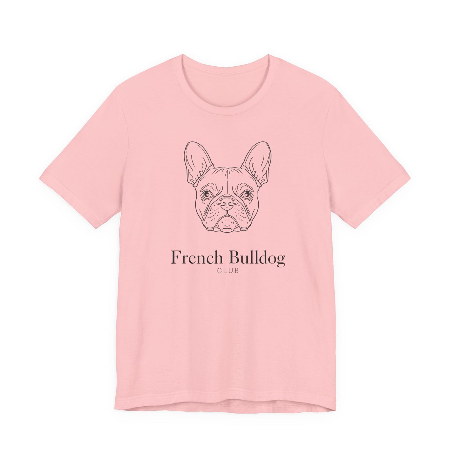 French Bulldog Tee - 'French Bulldog Club' Minimalist Dog Lover Shirt
