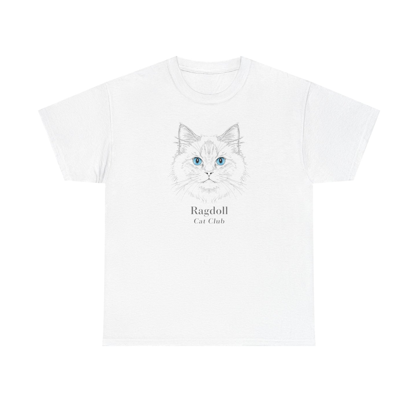 Ragdoll Cat Tee — Minimalist Ragdoll Cat Illustration T-Shirt