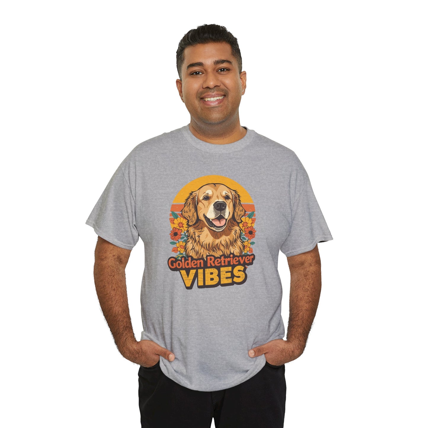 Golden Retriever Vibes T-Shirt - For the Dog Lover Who Wears Their Heart on Their Sleeve