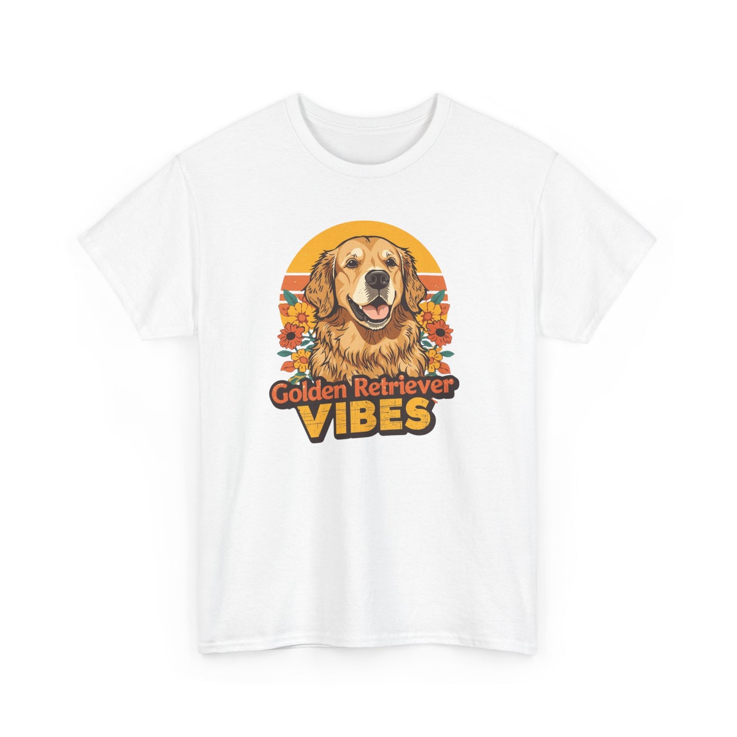 Golden Retriever Vibes T-Shirt - For the Dog Lover Who Wears Their Heart on Their Sleeve