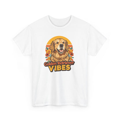 Golden Retriever Vibes T-Shirt - For the Dog Lover Who Wears Their Heart on Their Sleeve