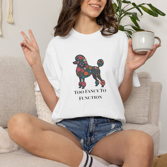 Poodle Floral Tee | Poodle Mom Shirt | Funny Dog Graphic Tee