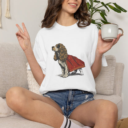 Cape & Curls: Cocker Spaniel Hero Tee