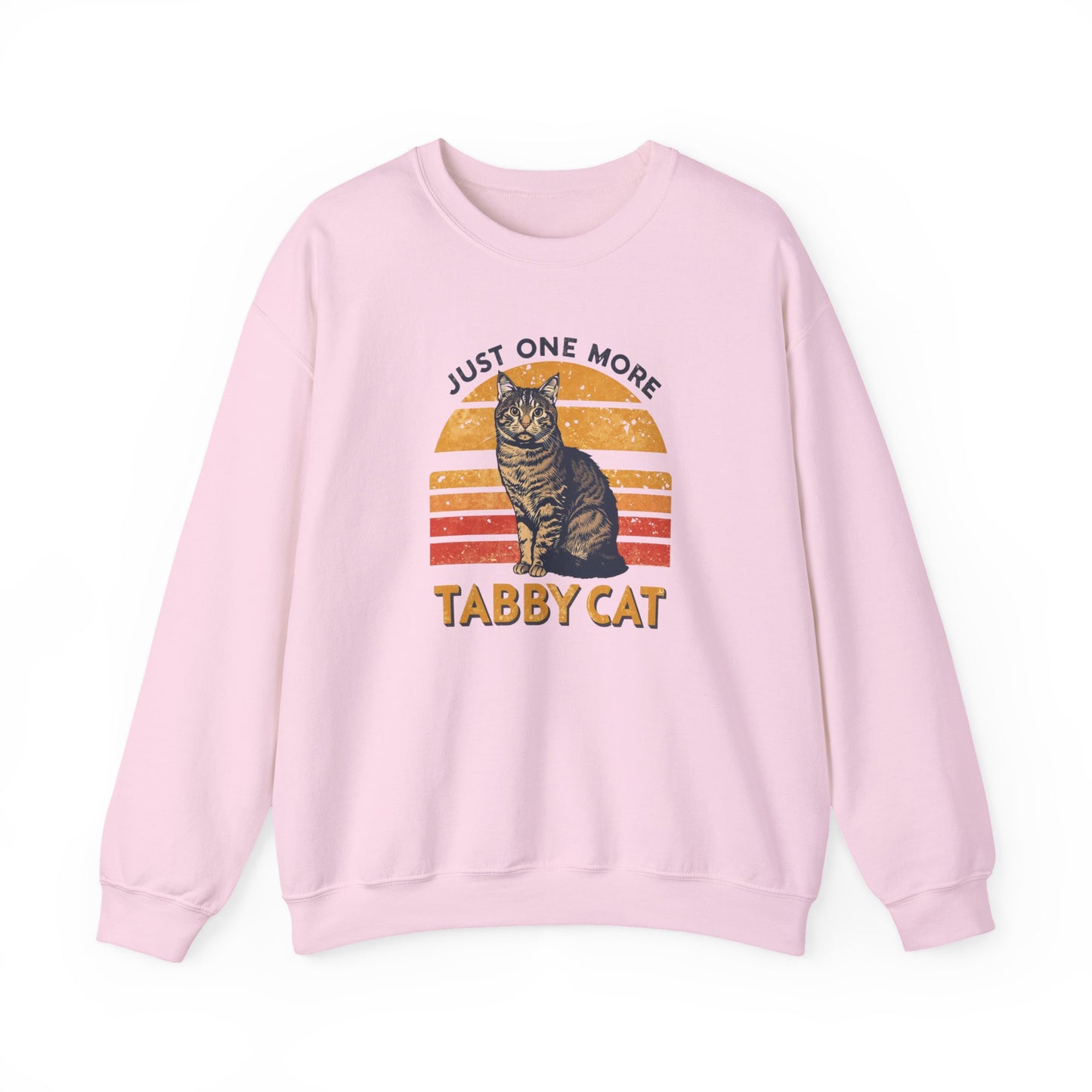 Tabby Cat Crewneck Sweatshirt – "Just One More Tabby Cat" Retro Graphic