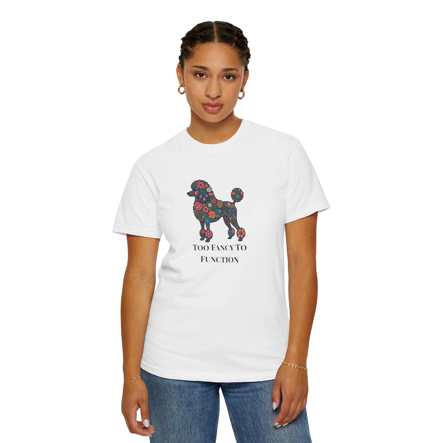 Poodle Floral Tee | Poodle Mom Shirt | Funny Dog Graphic Tee
