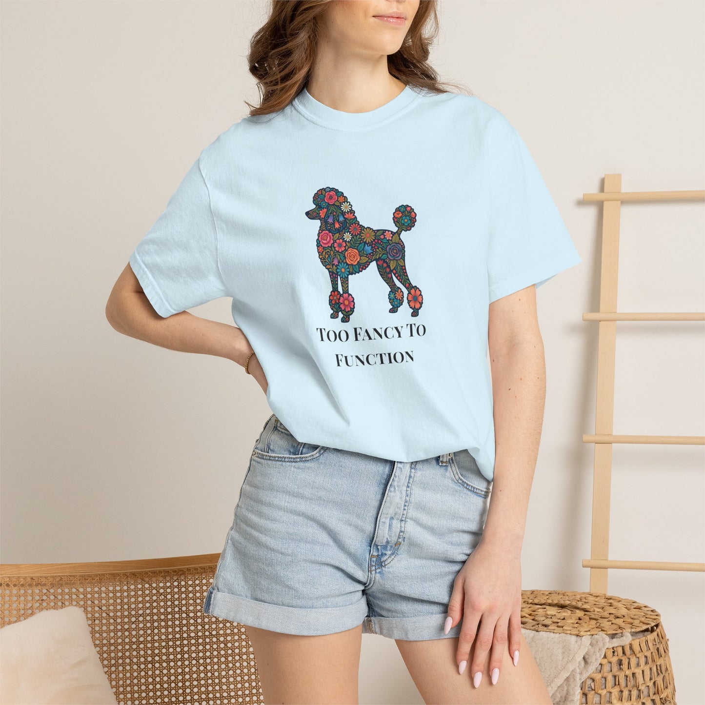 Poodle Floral Tee | Poodle Mom Shirt | Funny Dog Graphic Tee