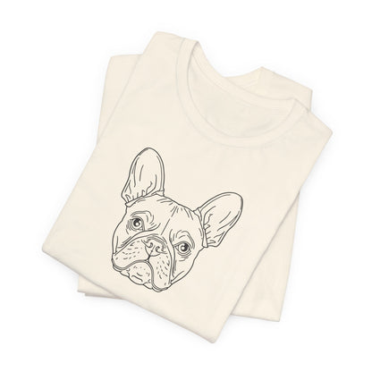 French Bulldog Tee - 'French Bulldog Club' Minimalist Dog Lover Shirt