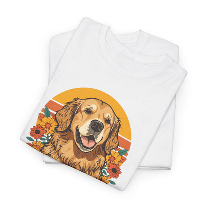 Golden Retriever Vibes T-Shirt - For the Dog Lover Who Wears Their Heart on Their Sleeve