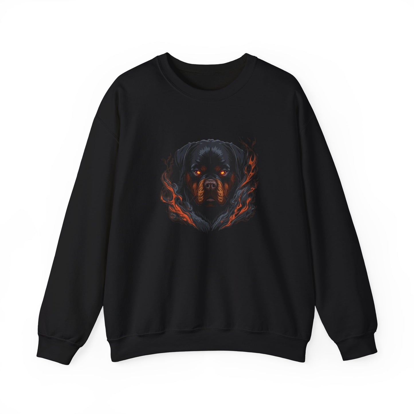 Rottweiler Flame Crewneck Sweatshirt