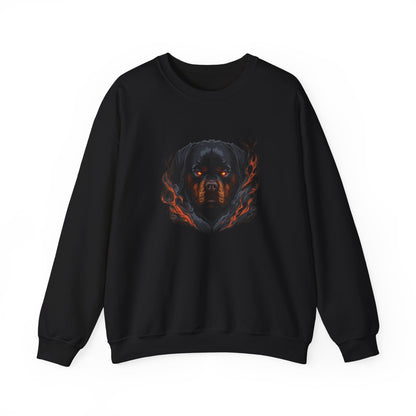 Rottweiler Flame Crewneck Sweatshirt