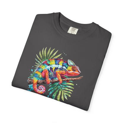 Chroma Chameleon T-Shirt | Tropical Reptile Graphic Tee for Pet Lovers