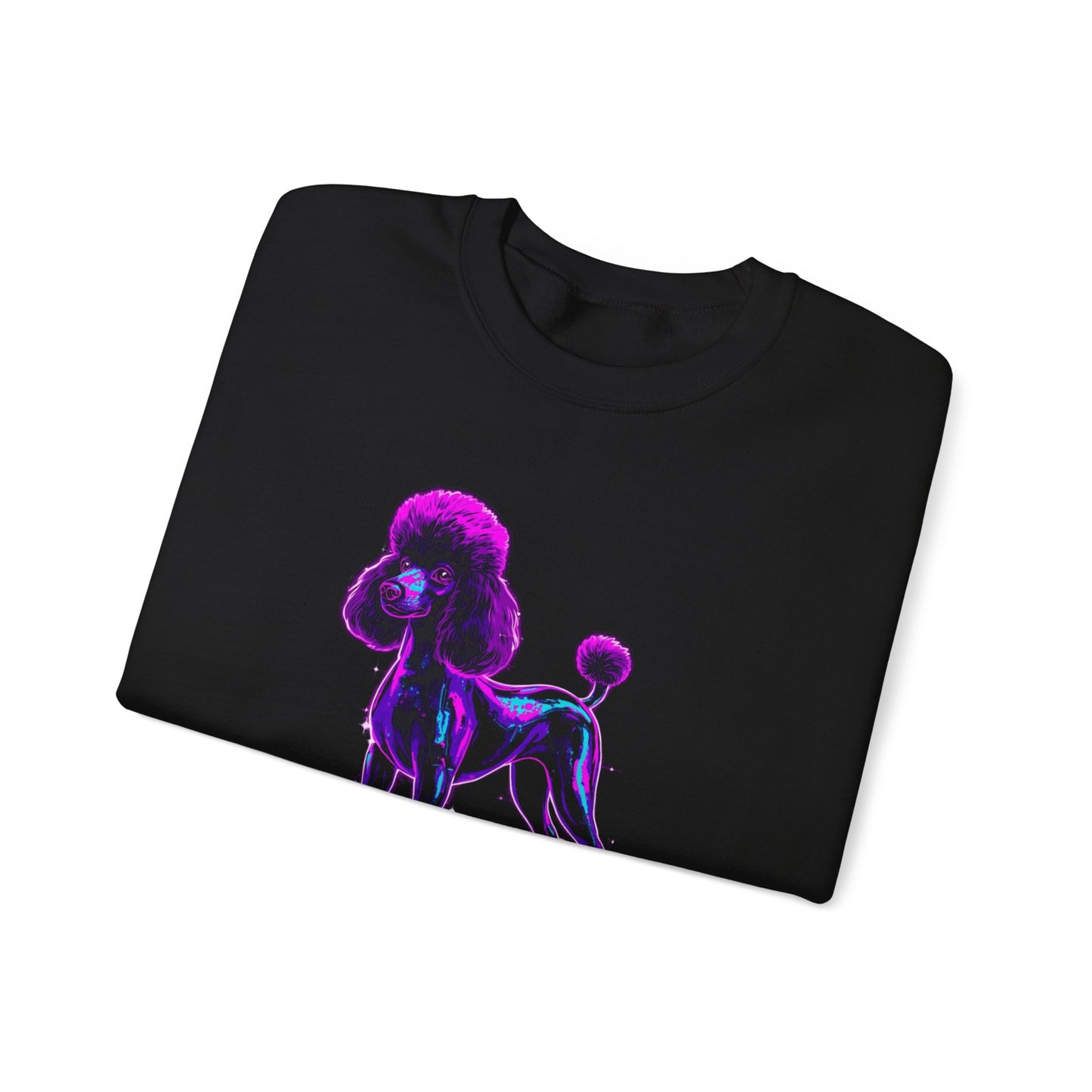 Neon Glow Poodle Crewneck | Poodle Gifts for Dog Lovers | Trendy Pet Sweatshirt