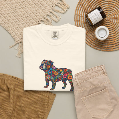 Pug Mom Floral T-Shirt